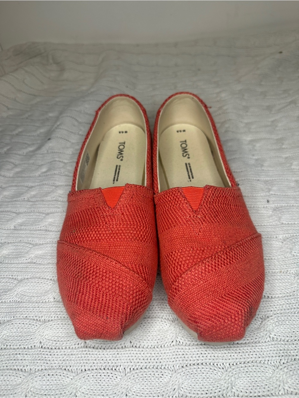 Toms Coral Knit Alpargata Slip-On Flats